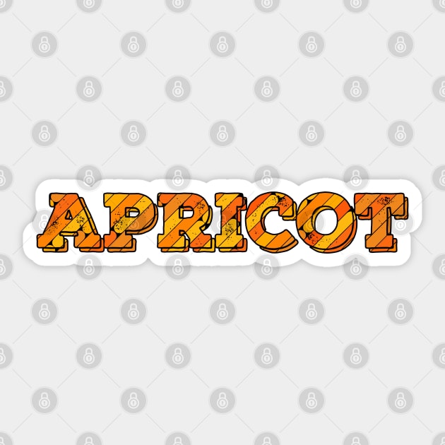 Apricot Fruit Name Sticker by Magic Spread